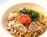 秋の味覚！豚ひき肉とキノコの和風パスタ作り方11写真