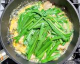 ニラ入りの親子丼作り方9写真