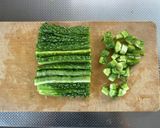 チーズ入りゴーヤのポテトサラダ作り方1写真