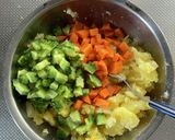 チーズ入りゴーヤのポテトサラダ作り方5写真