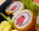 ☆お弁当に☆ちくわ巻き♪紅生姜＆のり作り方6写真