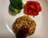 糖尿病予防! 大麦入りハンバーグ作り方11写真