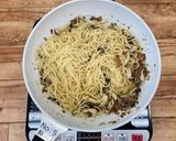さんま蒲焼缶詰で和風おろしパスタ作り方5写真