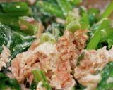 栄養満点！小松菜マヨトースト【食遺産】作り方3写真