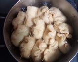 ふんわり!鶏つくね団子入り稲荷の出汁煮作り方6写真