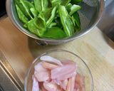 岩下の新生姜と鶏肉とピーマンの味噌炒め作り方2写真