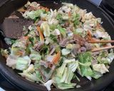 粉末和風だしで焼きうどん ソースなし作り方3写真