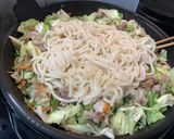 粉末和風だしで焼きうどん ソースなし作り方5写真