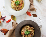 きのこの和風しょうゆパスタ作り方5写真