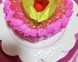 手越祐也くん誕生日☆ピンク・ミラーケーキ作り方3写真