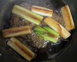 味しみ！とろとろ白ネギのすき焼き風作り方3写真