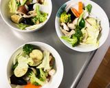 レンジ肉無きな粉梅照り味白菜回鍋肉風作り方12写真