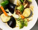 レンジ肉無きな粉梅照り味白菜回鍋肉風作り方13写真
