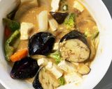 レンジ肉無きな粉梅照り味白菜回鍋肉風作り方17写真