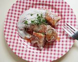 豚肉に甘酸っぱいりんごソースを絡めて作り方10写真