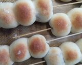 秋の美味しさ3味(栗·芋·餡)串団子ぱん作り方8写真