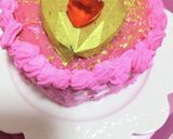 手越祐也くん誕生日☆ピンク・ミラーケーキ作り方56写真