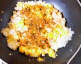 海苔明太ふりかけで簡単チャーハン作り方6写真