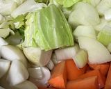 野菜の旨みたっぷり　鍋一つカブ入りポトフ作り方3写真