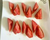 トマトサラダ1 わさび醤油入り作り方2写真
