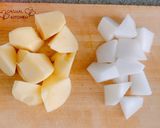 じゃが大根の青のり味噌バター作り方1写真