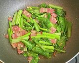 小松菜のうどんイタリアーノ作り方4写真
