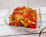 ブロッコリー茎と野菜のじゃこ塩昆布炒め作り方3写真