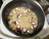 炊飯器でタコ入りガーリックバターライス作り方9写真