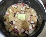 炊飯器でタコ入りガーリックバターライス作り方10写真
