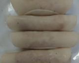 餃子の皮でソーセージ巻き作り方2写真