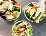 レンジ肉無豆腐ほんのり洋風きな粉野菜炒め作り方12写真