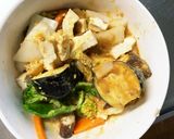 レンジ肉無豆腐ほんのり洋風きな粉野菜炒め作り方15写真