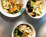 レンジ肉無豆腐ほんのり洋風きな粉野菜炒め作り方16写真