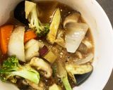 肉無和風ペペロンチーノ味春雨炒め煮作り方16写真