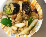 きな粉甘辛生姜焼味豚こま大根青椒肉絲風作り方14写真