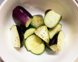 レンジ肉無チクワきな粉キムチ味野菜炒め作り方7写真