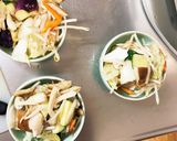 レンジ肉無チクワきな粉キムチ味野菜炒め作り方11写真