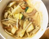 レンジ肉無チクワきな粉キムチ味野菜炒め作り方18写真