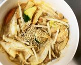 レンジ肉無チクワきな粉キムチ味野菜炒め作り方19写真