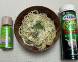 マヨとゆかりのみのサラスパ。シンプルに。作り方8写真