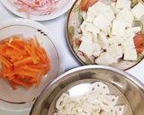 高野豆腐とひじきれんこんのごまだれサラダ作り方3写真
