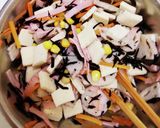 高野豆腐とひじきれんこんのごまだれサラダ作り方6写真
