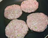 豚ミンチ長ネギ豆腐でしゃくふわハンバーグ作り方3写真