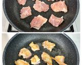 ピリ旨＊鶏肉としめじの葱だれ生姜照り焼き作り方3写真