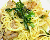豚小間とニラともやしの簡単焼きそば作り方5写真