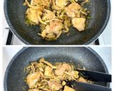 ピリ旨＊鶏肉としめじの葱だれ生姜照り焼き作り方9写真