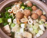 豚汁風味噌やさい鍋作り方2写真