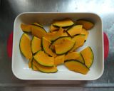 かぼちゃときのこのチーズソースがけ作り方2写真
