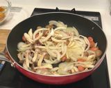 かぼちゃとほうれん草の豆乳煮作り方3写真