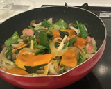 かぼちゃとほうれん草の豆乳煮作り方4写真
